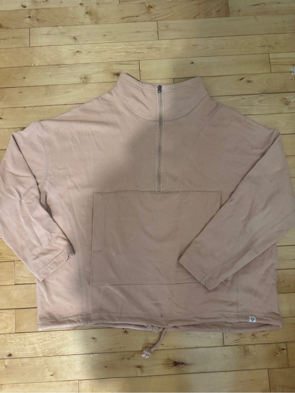 Women's Dusty Rose Quarter-Zip Pullover Hoodie